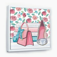 DesignArt 'Pink Fashion High potpetica I' Posh & Luxe uokvirena platna