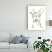Zaštitni znak likovna umjetnost 'Deer Cameo II' Canvas Art do lipnja Erica Vess