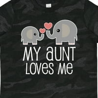 Smiješna majica moja tetka me voli, nećakinja poklon slona za nećaka majica za dječaka ili djevojčicu