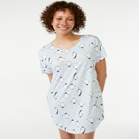 JOYSPUN Ženske košulje za spavanje s kratkim rukavima, 2-pack, veličine S do 2x 3x