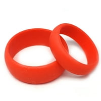 Fleksibilni silikonski set vjenčanih prstenova & amp; - crvena