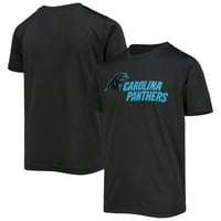 Mladi majica s logotipom crne Caroline Panthers