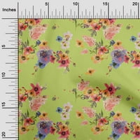 Jednobojna svilena prugasta vapnena tkanina materijal za šivanje akvarelom cvjetna tkanina s otiskom širine dvorišta
