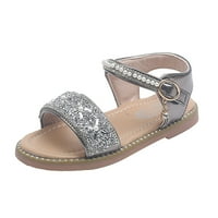 Wofedyo Baby Essentials djevojke sandale otvoreni nožni prst Rhinestone princeza haljina ravne cipele Ljetne sandale