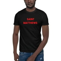 Crveni Saint Matthews pamučna majica s kratkim rukavima po nedefiniranim darovima