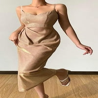 Ženska seksi pjenušava haljina u obliku bumbara, modna haljina s naramenicama s dubokim izrezom u obliku bumbara,