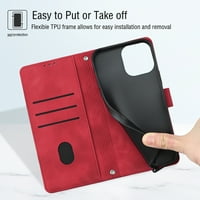 -Kion kožni novčanik za iPhone Pro praktične držače kartice Funkcija odvojiva zapešća za zglobove šok torbice