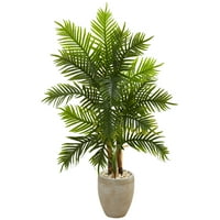 Gotovo prirodno 5 'Areca Palm Umjetno stablo u plantaži