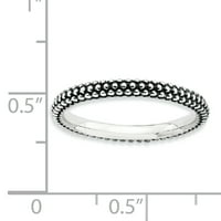Starinski prsten od čistog srebra