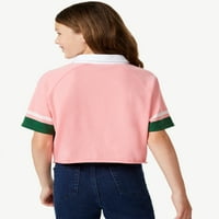 Ragbi polo majica Na pruge za djevojčice, veličine 4-18