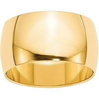 Polukružni zaručnički prsten od 14k žutog zlata, veličine 5. HR120