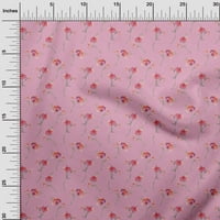 Jednobojni viskozni dres svijetlo ružičasta Tkanina akvarelna cvjetna tkanina za šivanje tiskana zanatska tkanina
