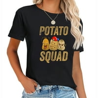 Smiješan poklon od krumpira za žene cool majice vegetarijanskog tima