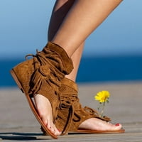 JSAIERL sandale za žene casual ljetne plaže retro boemske sandale sandale rimske plaže čizme