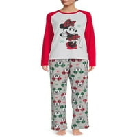 Disney Mickey Mouse i Minnie Mouse božićni set Obiteljska pidžama set