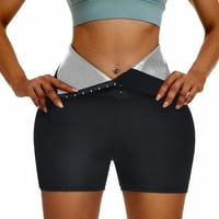 Zlekejiko modne modne kratke hlače fitness joga addukcijski struk s dvostrukim pritiskom Underpants žensko znojenje
