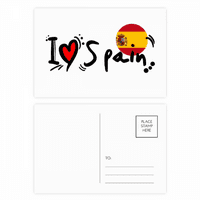 Ljubav španjolska riječ Zastava Ljubav Srce ilustracija Set čestitki rođendanska čestitka s zahvalnošću