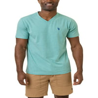 S. Polo ASN. Muška majica kratkih rukava s izrezom u obliku slova u obliku slova u