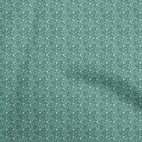 Jednobojna baršunasta tirkizno zelena Tkanina, materijal za šivanje s cvjetnim printom, tkanina širine dvorišta
